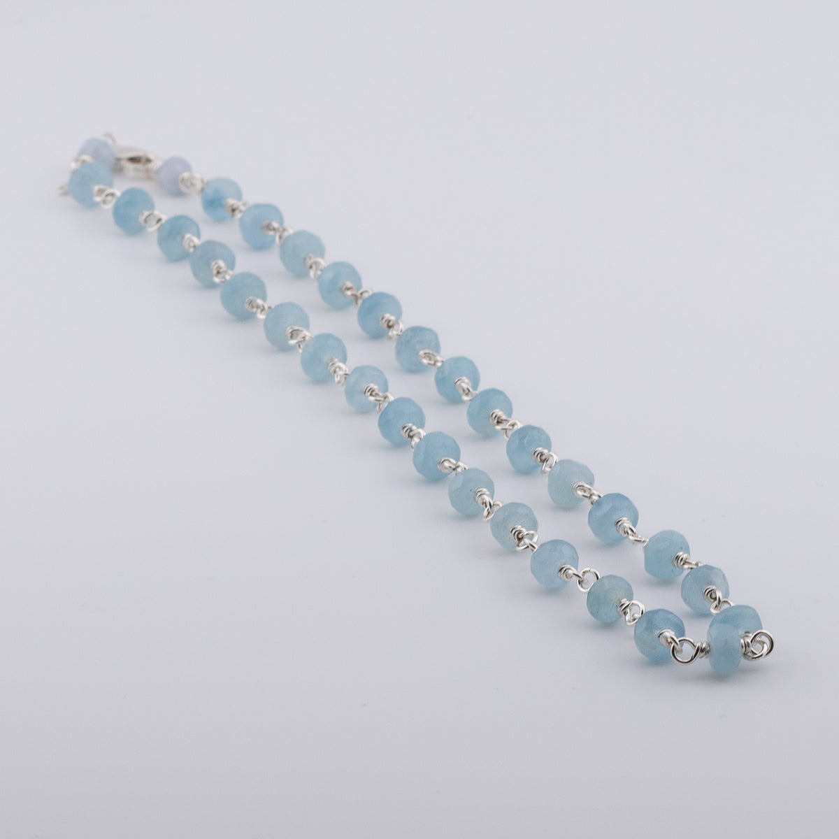 The Ocean Mist Necklace - Aquamarine & Continuum Silver