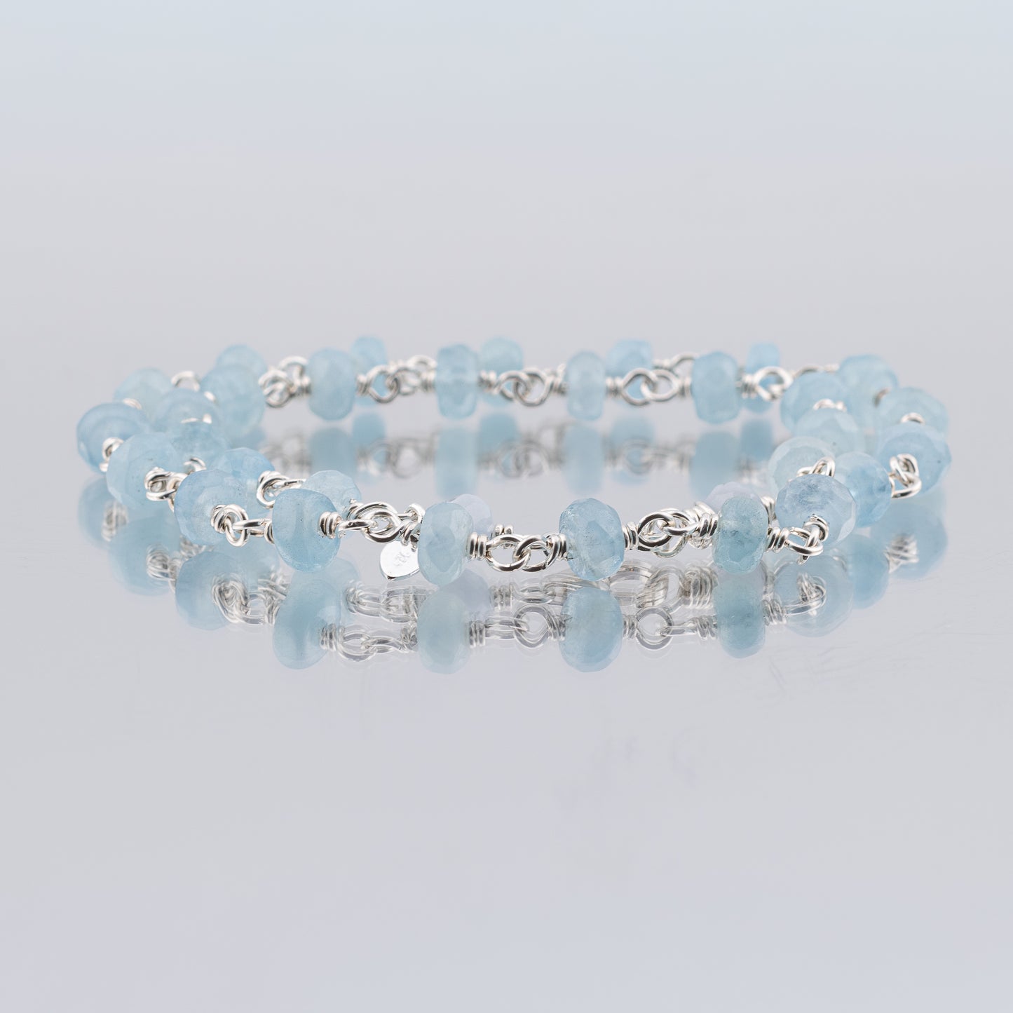 The Ocean Mist Necklace - Aquamarine & Continuum Silver