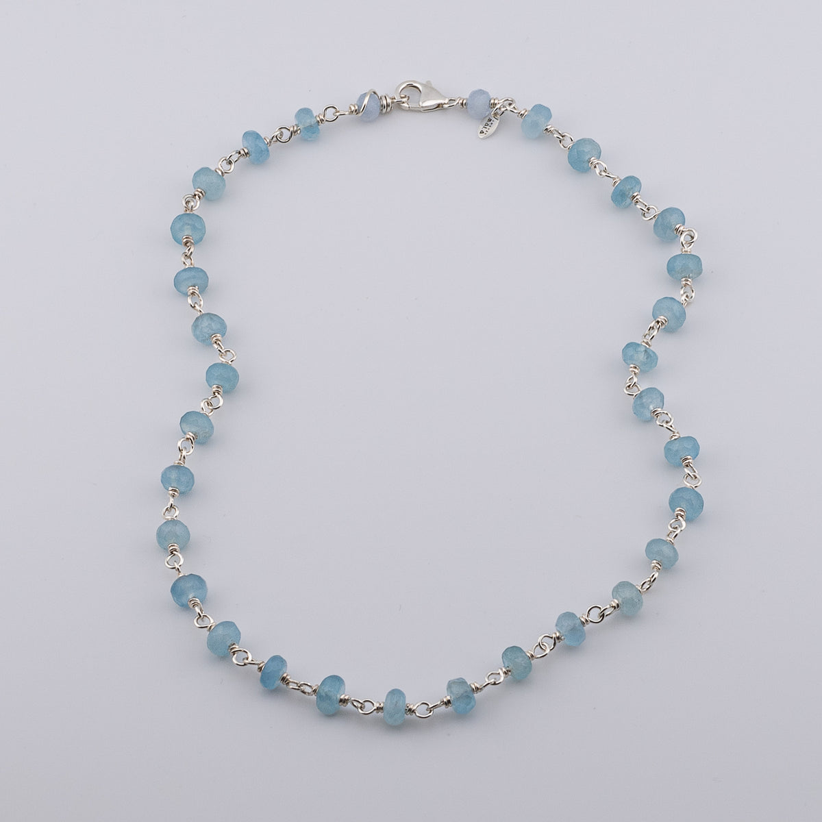 The Ocean Mist Necklace - Aquamarine & Continuum Silver