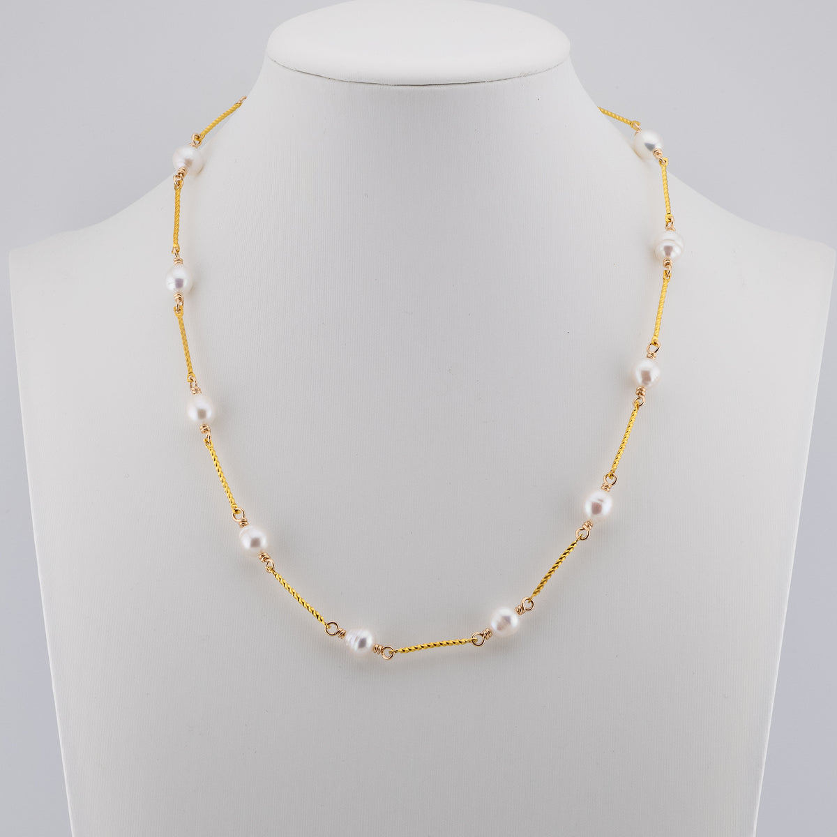 The Akoya Luminance Choker - Akoya Pearls & Gold Vermeil Spacers