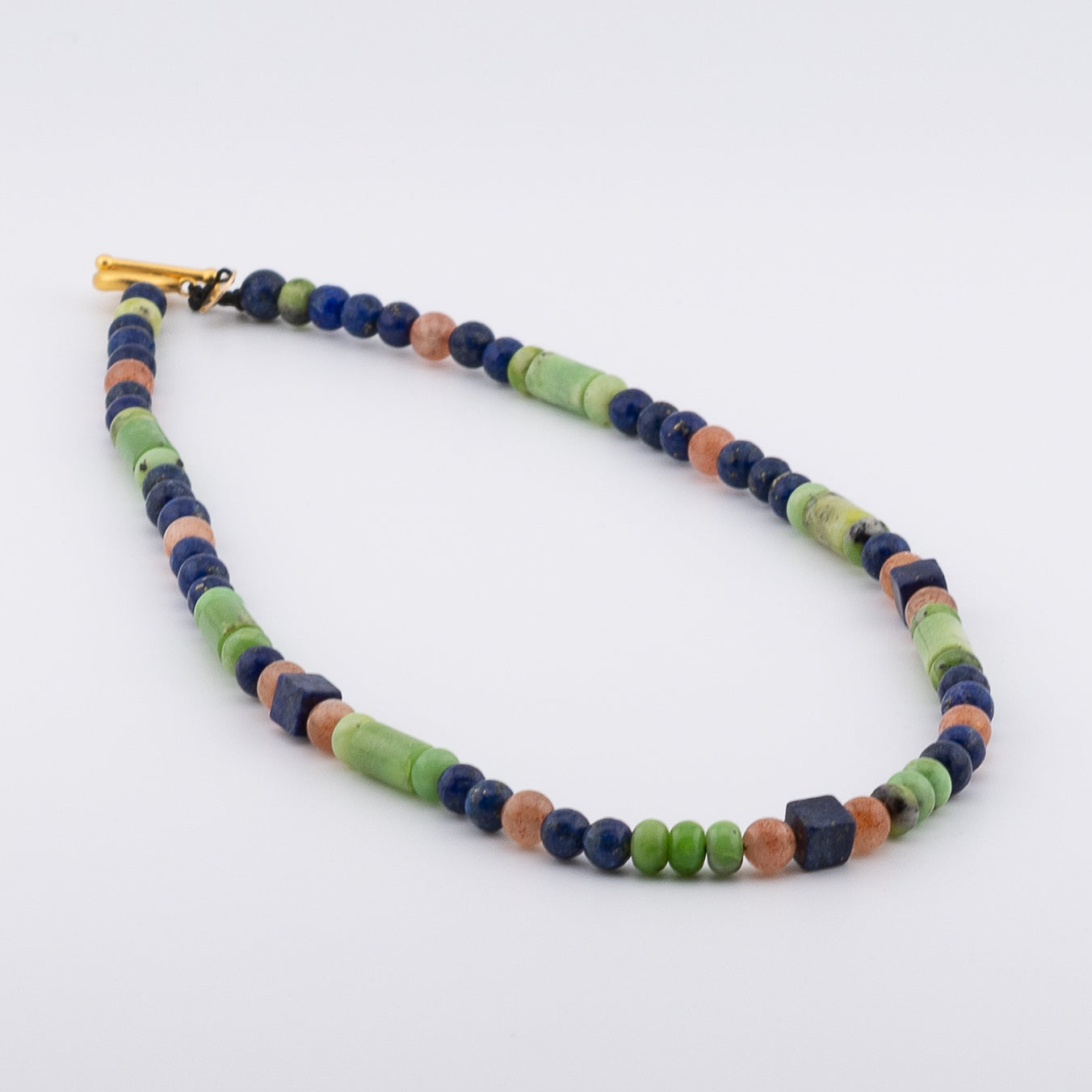 The Meadow & Horizon Choker - Chrysoprase, Lapis & Sunstone