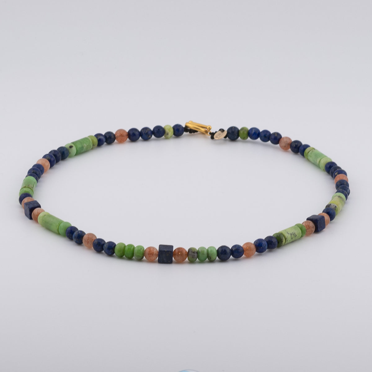 The Meadow & Horizon Choker - Chrysoprase, Lapis & Sunstone