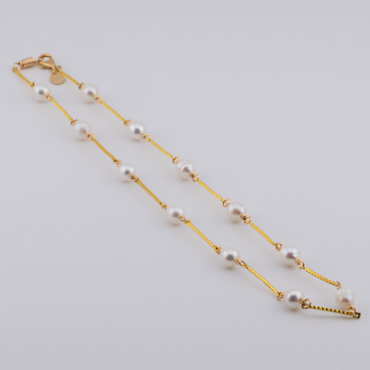 The Akoya Luminance Choker - Akoya Pearls & Gold Vermeil Spacers