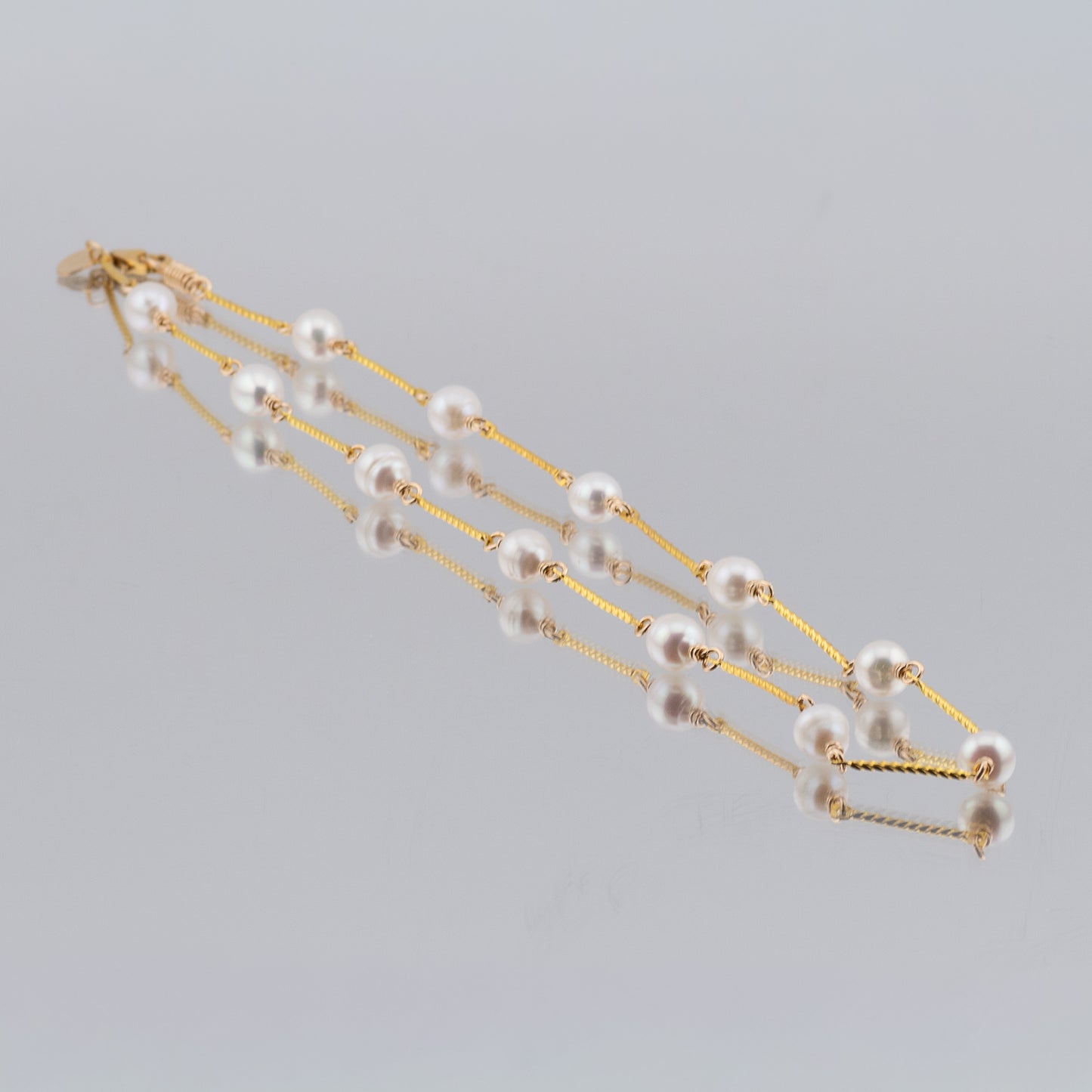 The Akoya Luminance Choker - Akoya Pearls & Gold Vermeil Spacers