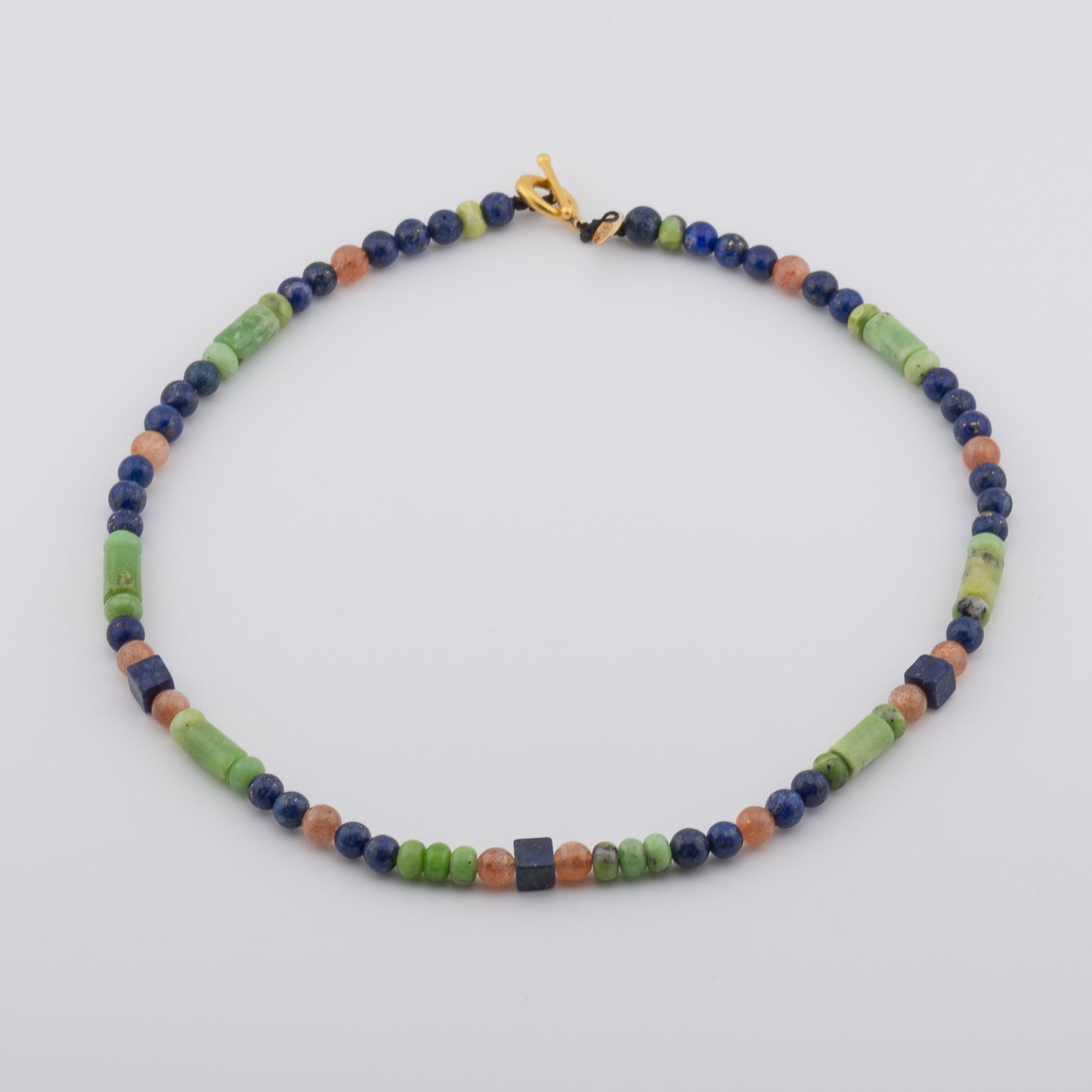 The Meadow & Horizon Choker - Chrysoprase, Lapis & Sunstone