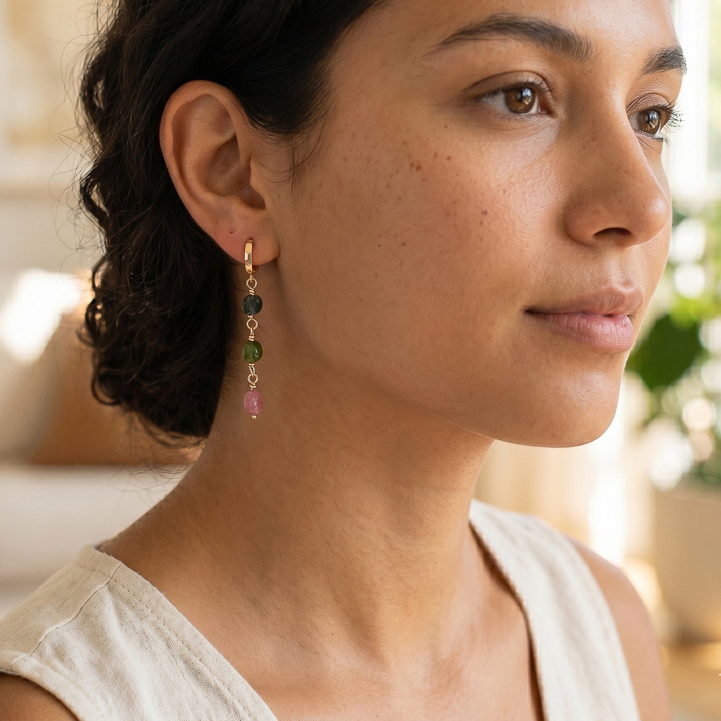 Multi-Color Tourmaline Earrings